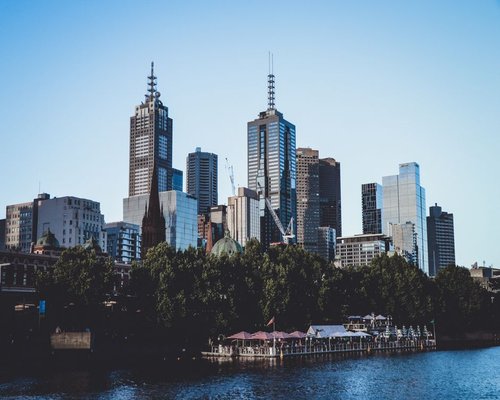 Contemporary Australian waterfront and city skyline view